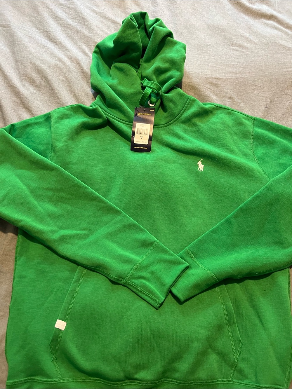 Polo by Ralph Lauren Bright Green Men's Pullover Hoodie